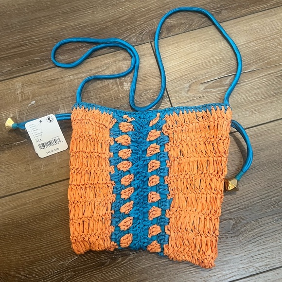 Free People Woven Drawstring Boho Heatwave Mini Bag NWT - Picture 6 of 9